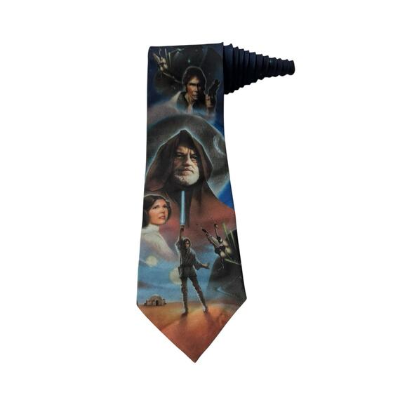 Star Wars A New Hope International Video Art Ralph Marlin 1996 Necktie Vintage - Picture 1 of 7